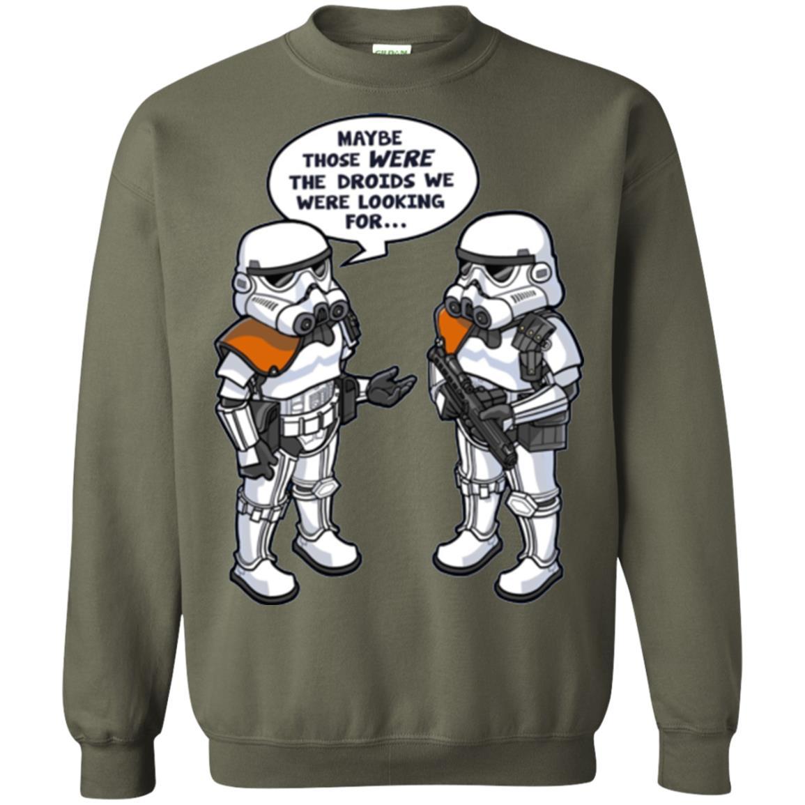 Film T-shirt Wrong Droids Comic Graphic Military Green