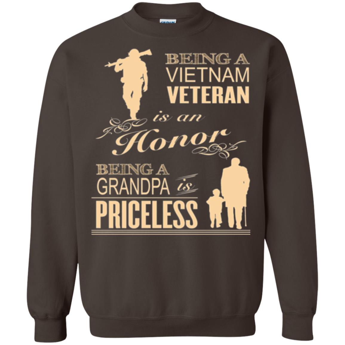 Veteran T-shirt Being A Vietnam Veteran Is An Honor Dark Chocolate