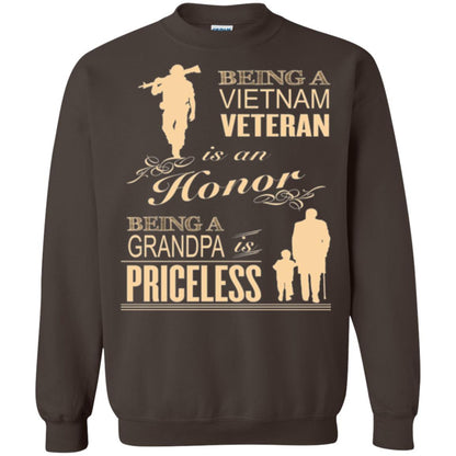 Veteran T-shirt Being A Vietnam Veteran Is An Honor Dark Chocolate