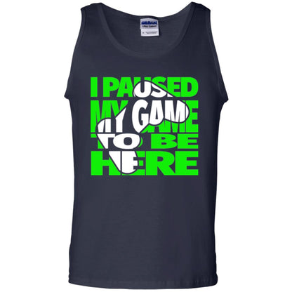 Gaming Lover T-shirt I Paused My Game To Be Here Navy