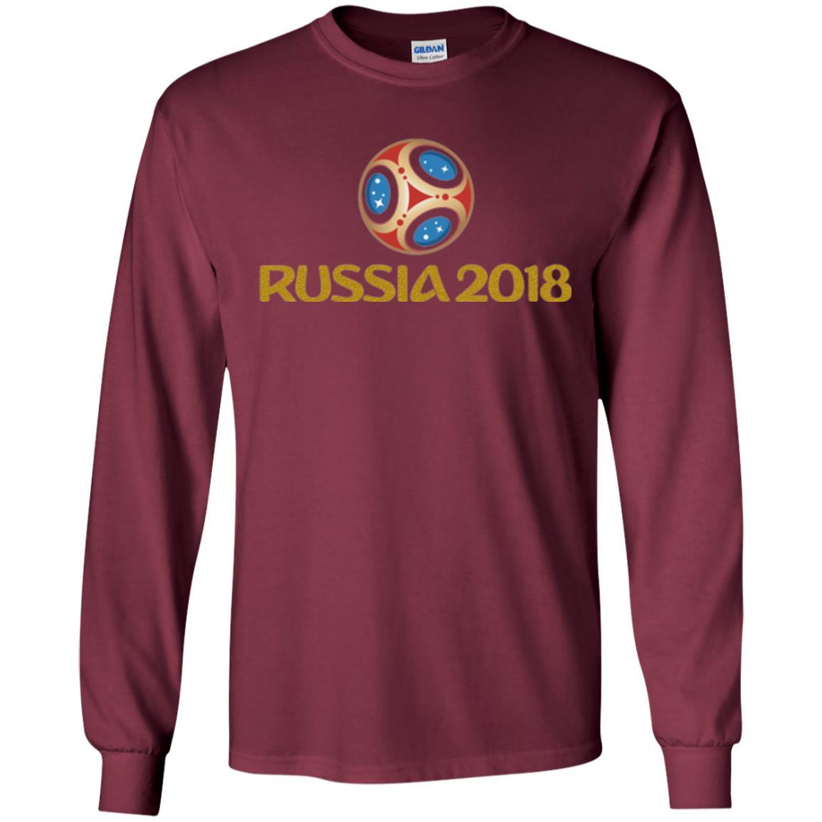 Football T-shirt Russia 2018 World Cup Maroon