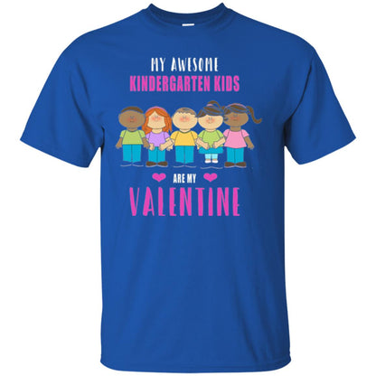 Kindergarten Teacher T-shirt My Awesome Kindergarten Kids Royal