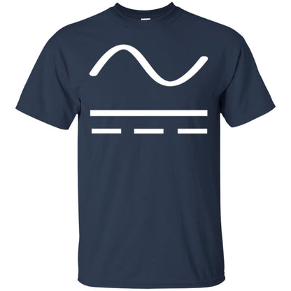 Electrician T-shirt Electrical Engineer Ac Current Dc Current Navy