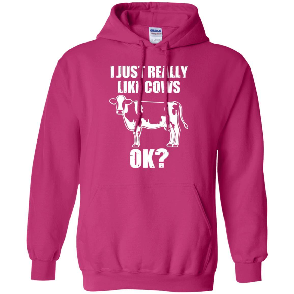 Cow Lover T-shirt I Just Really Like Cows Ok Heliconia