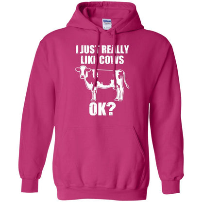 Cow Lover T-shirt I Just Really Like Cows Ok Heliconia