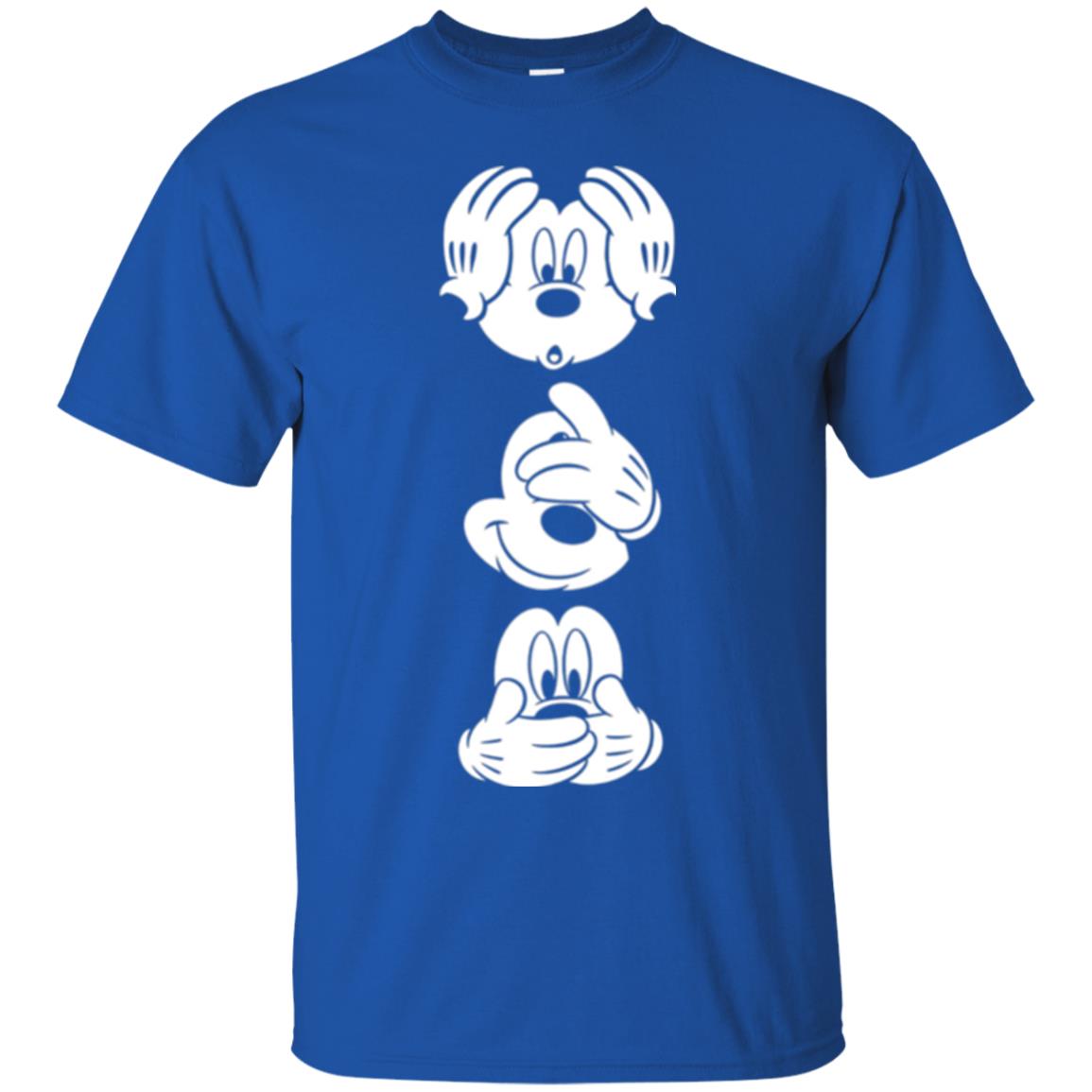 Cartoon T-shirt Disney Mickey Mouses Graphic Royal
