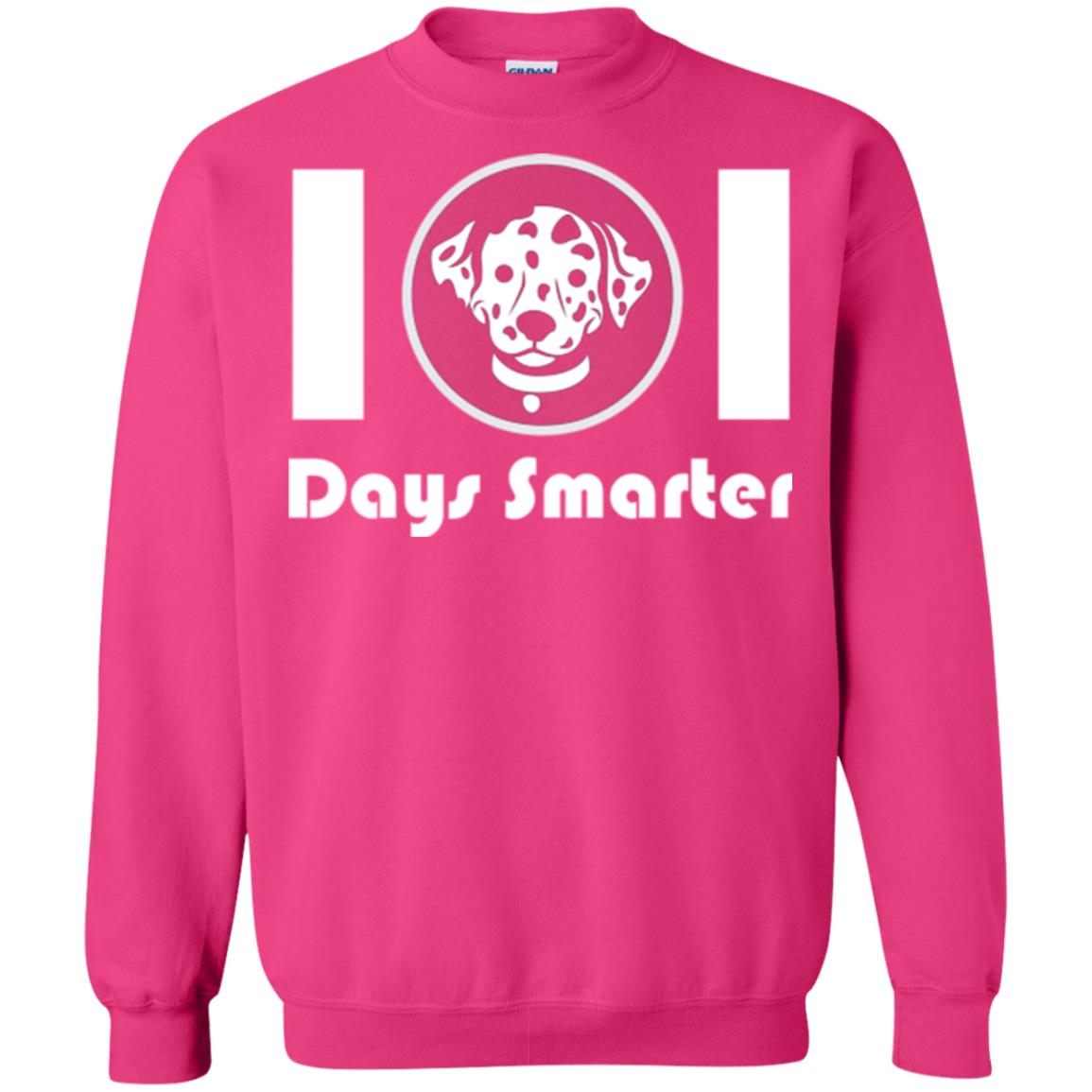 Dog Lovers T-shirt 101 Days Smarter Heliconia