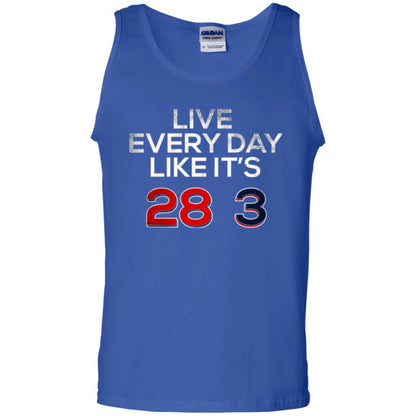 Patriotic Americans T-shirt Live Every Day Like It_s 28-3 Royal