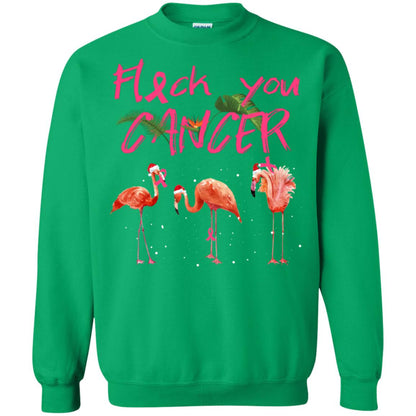 Flock You Cancer Breast Cancer Awareness Gift Shirt Irish Green