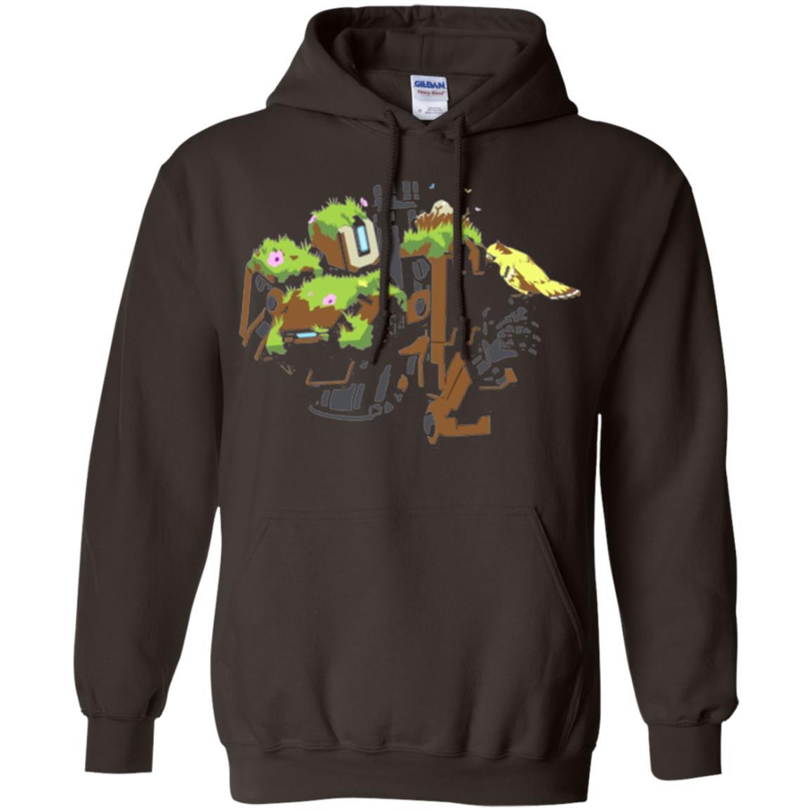 Film T-shirt Bastion Overgrown Spray T-shirt Dark Chocolate