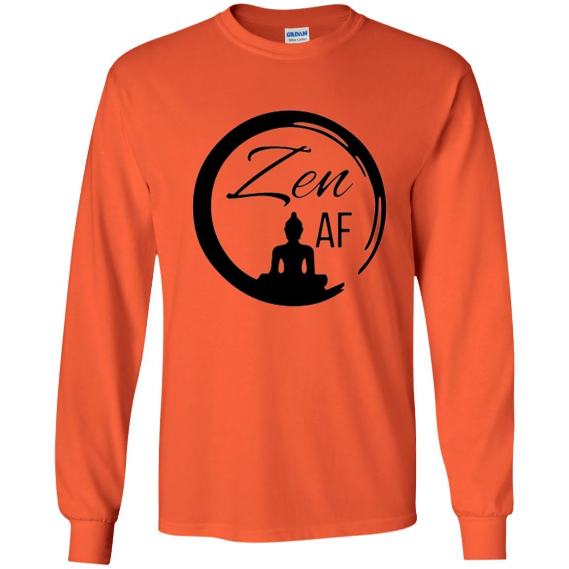 Zen Af Yoga Graphic T-shirt Orange