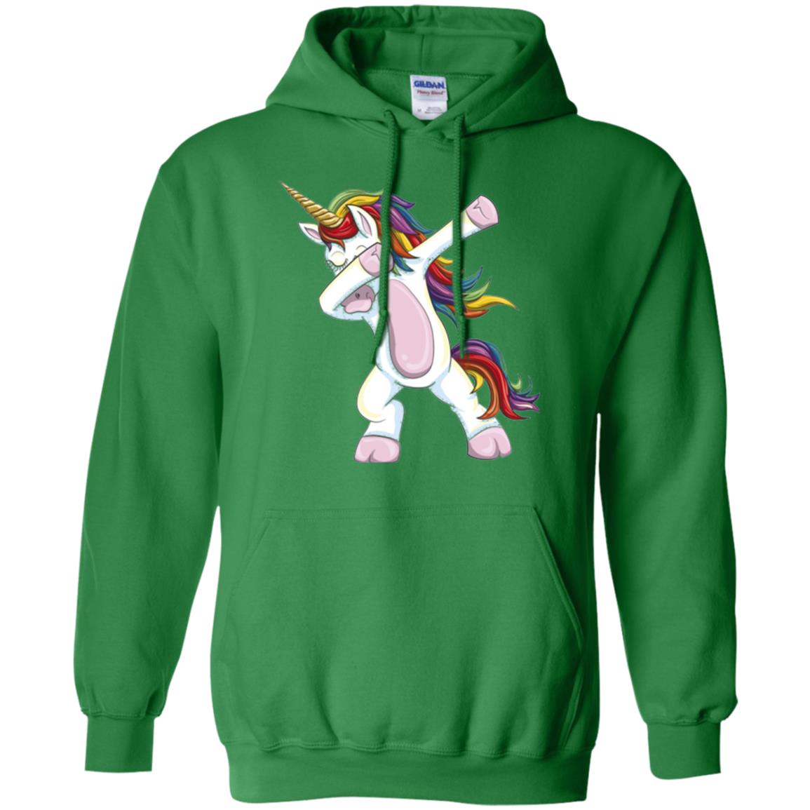 Dabbing Unicorn T-shirt Irish Green
