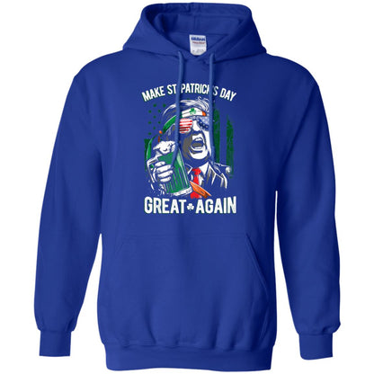 Make St Patricks Day Great Again Trump Leprechaun T-shirt Royal