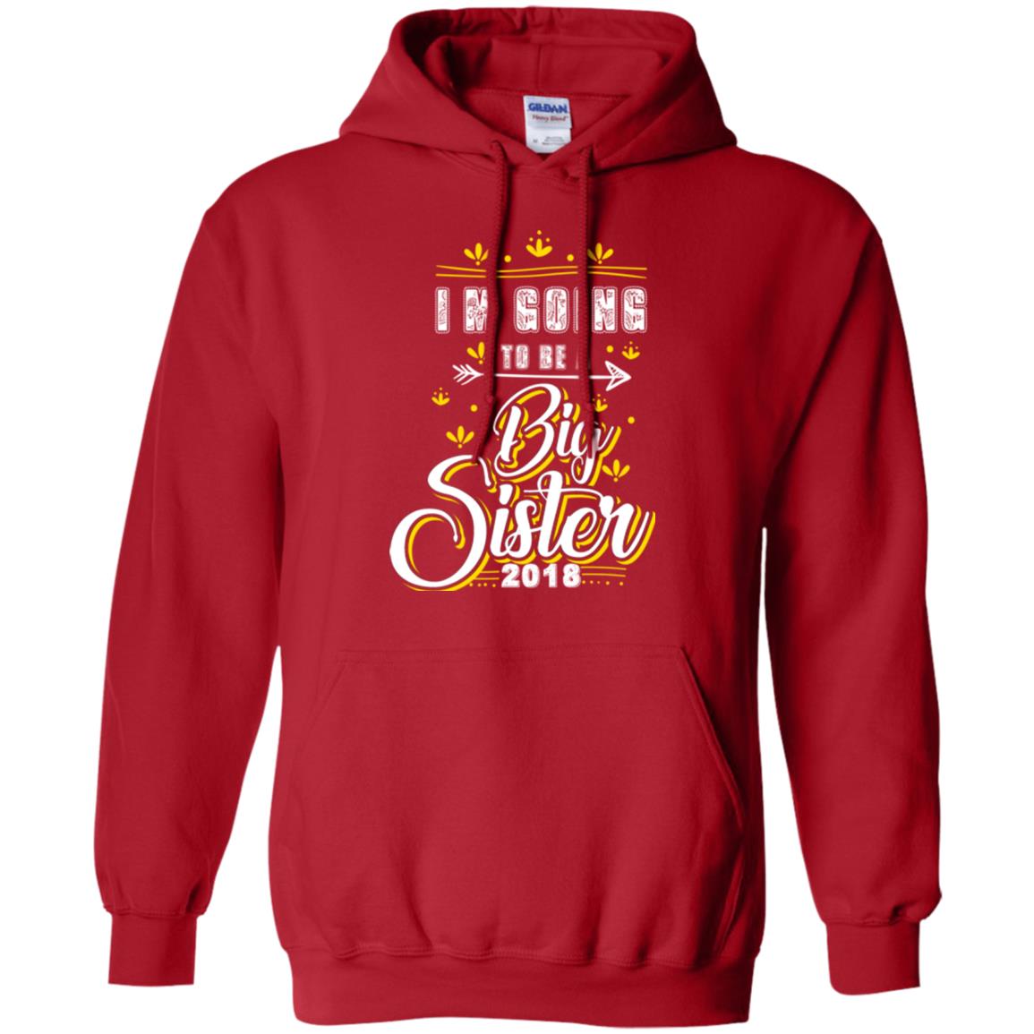 Family T-shirt I'm Going To Be A Big Sister 2018 Red