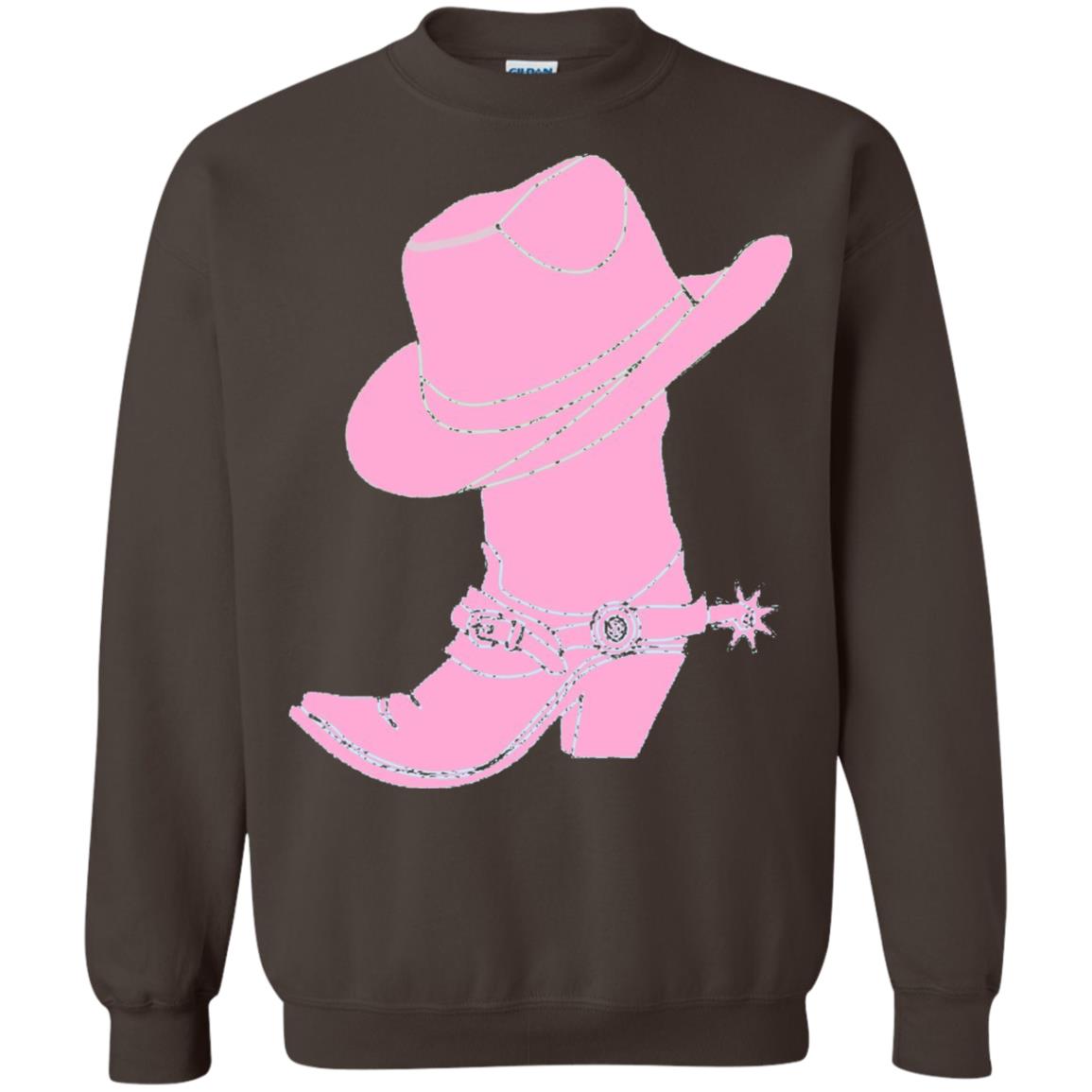 Cowgirl Boots Western Wear T-shirt Dark Chocolate