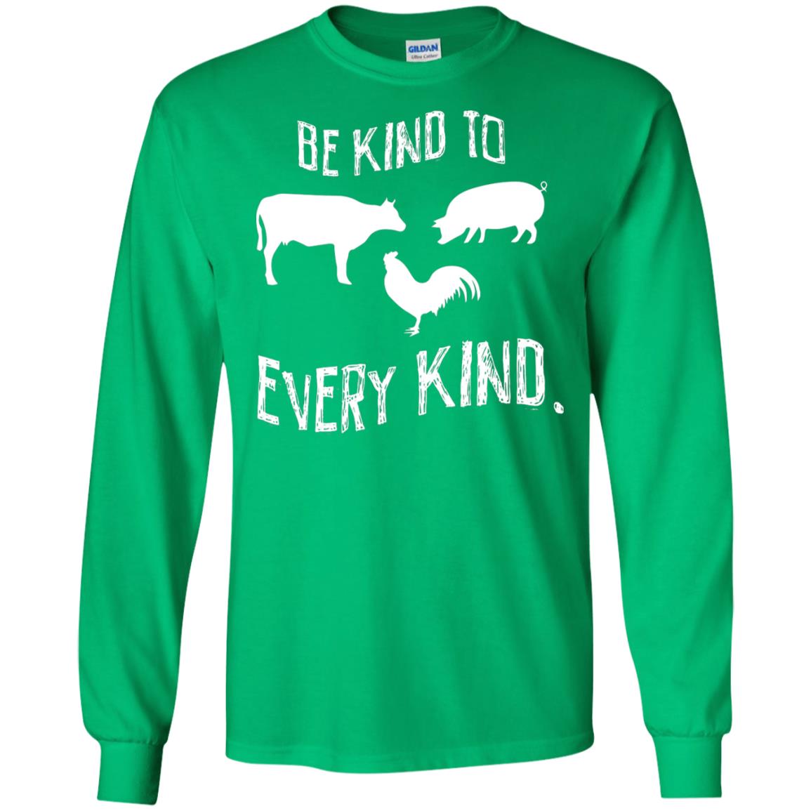Be Kind To Every Kind Kindness Vegetarian Animal Lovers Gift Shirt Irish Green