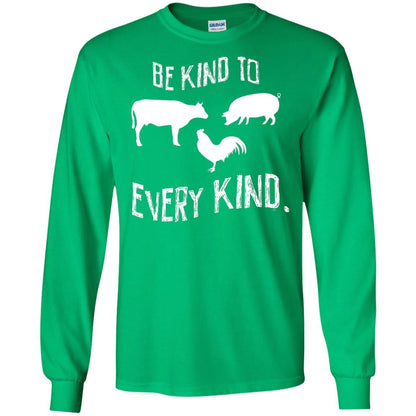 Be Kind To Every Kind Kindness Vegetarian Animal Lovers Gift Shirt Irish Green