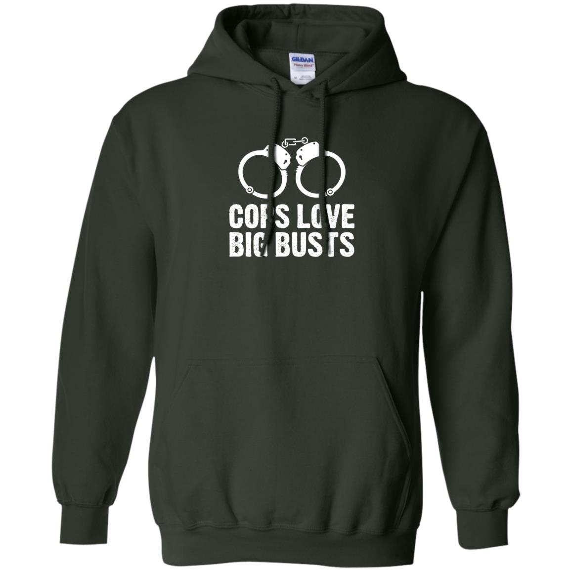 Cops Love Big Busts Usa Police Shirt Forest Green