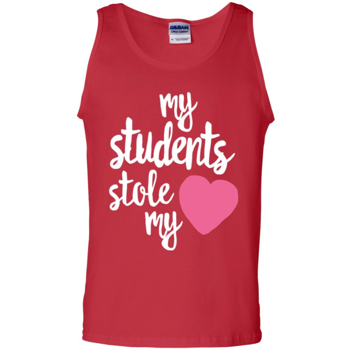 Valentine_s Day T-shirt My Students Stole My Heart Red