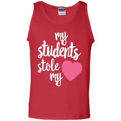 Valentine_s Day T-shirt My Students Stole My Heart Red