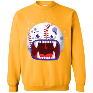 Baseball Halloween ShirtG180 Gildan Crewneck Pullover Sweatshirt 8 oz.