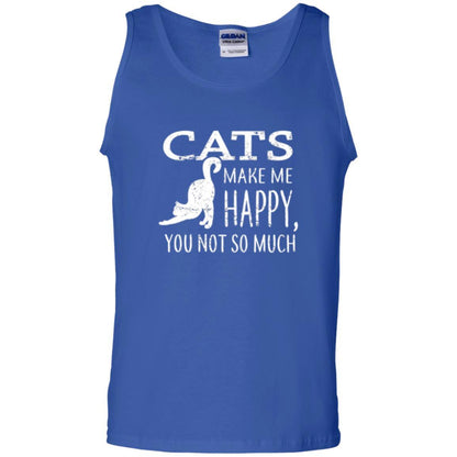 Cat Lover T-shirt Cats Make Me Happy You Not So Much Royal