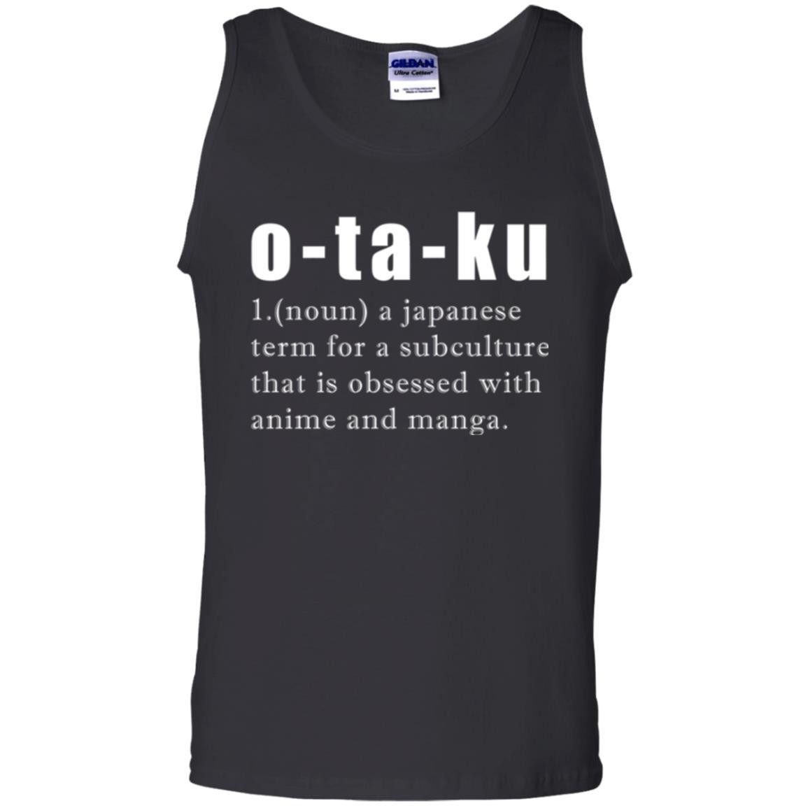 Otaku Definition T-shirt A Japanese Term For A Subculture Black