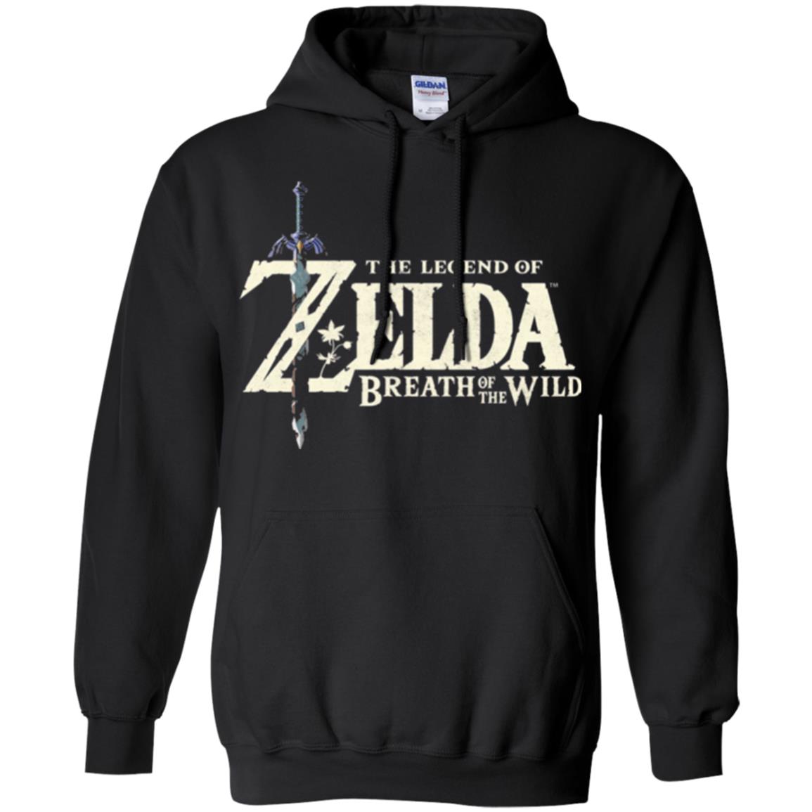 Game T-shirt Nintendo Zelda Breath Of The Wild Black