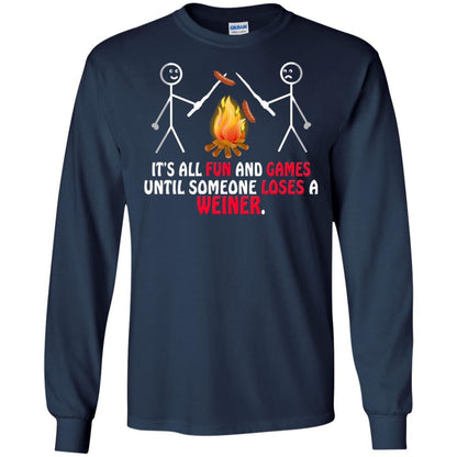 Camper T-shirt It's All Fun And Games Navy