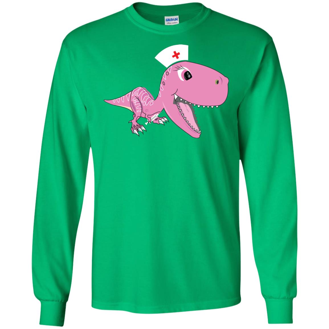 Dinosau-nurse Dinosaurus Nursing Shirt Irish Green