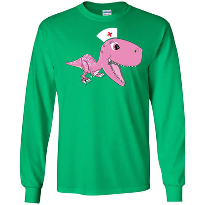 Dinosau-nurse Dinosaurus Nursing Shirt Irish Green