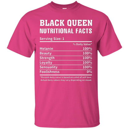 Nubian T-shirt Black Queen Nutritional Facts Heliconia