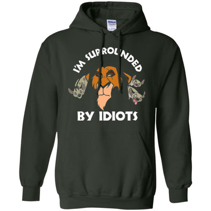Disney Lion King T-shirt Scar Surrounded By Idiots Forest Green