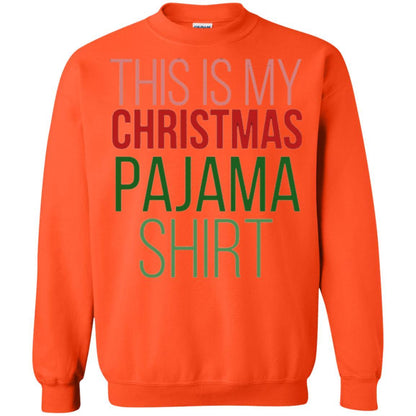 Christmas T-shirt This Is My Christmas Pajama Orange
