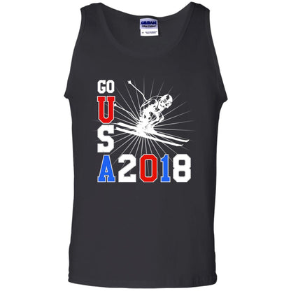 Alpine Skiing T-shirt Go Usa 2108 Cool Black