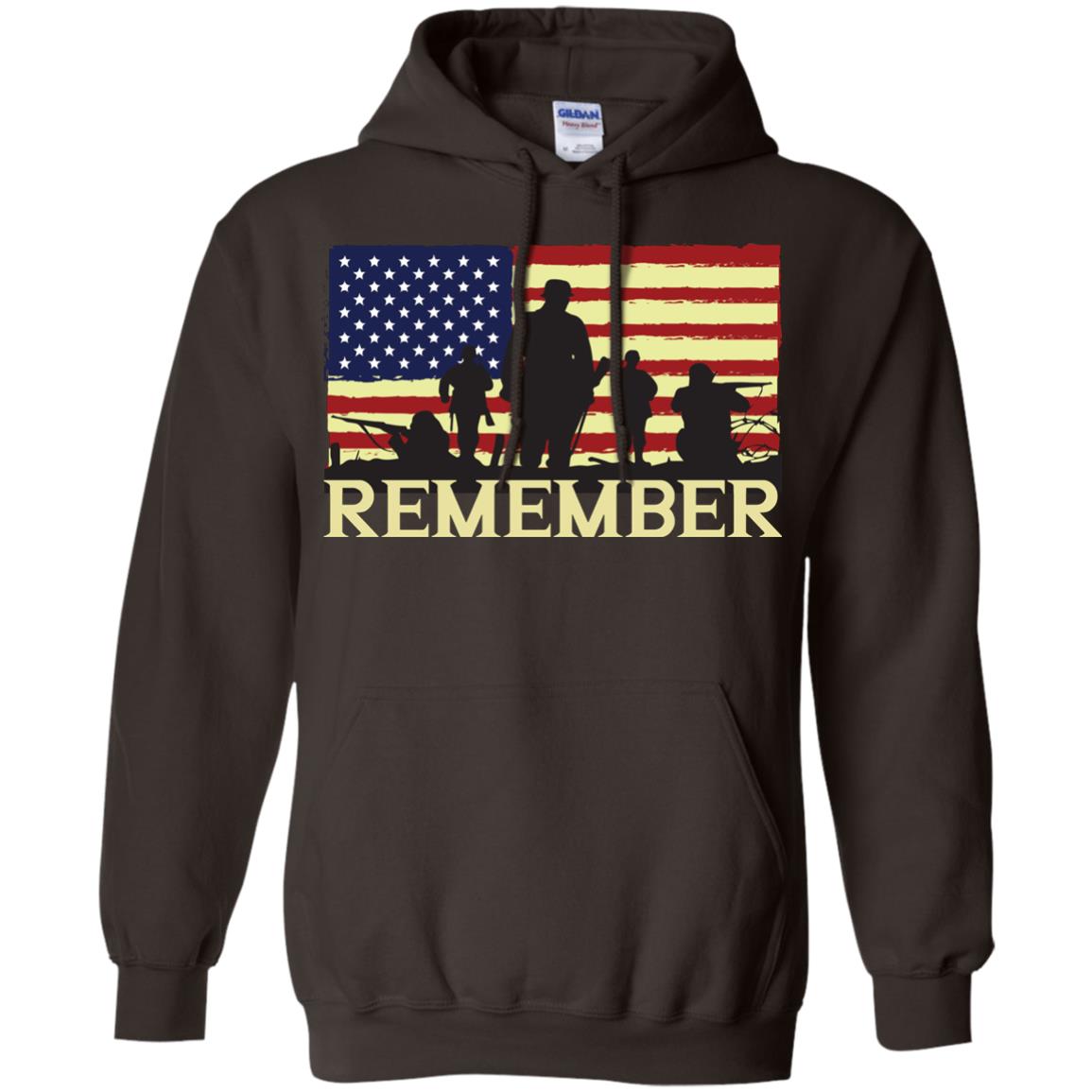 Military Of United States Memorial Day Shirt Dark Chocolate