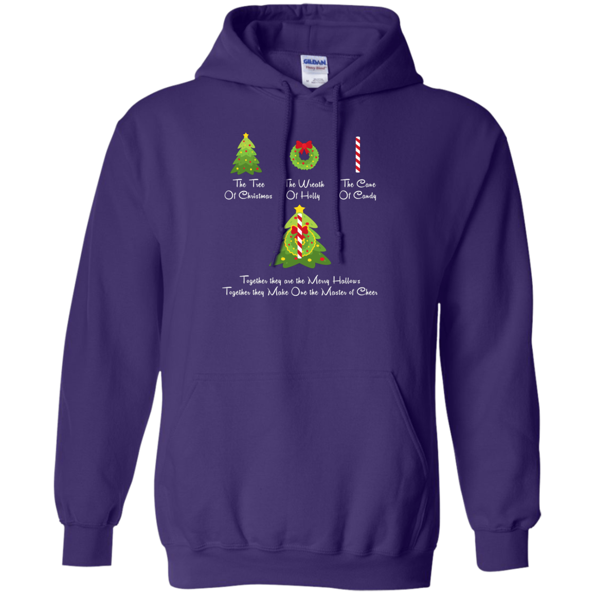 The Tree Of Christmas T-Shirt Purple