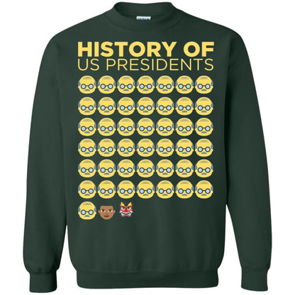 Anti Trump T-shirt History Of Us Presidents Forest Green