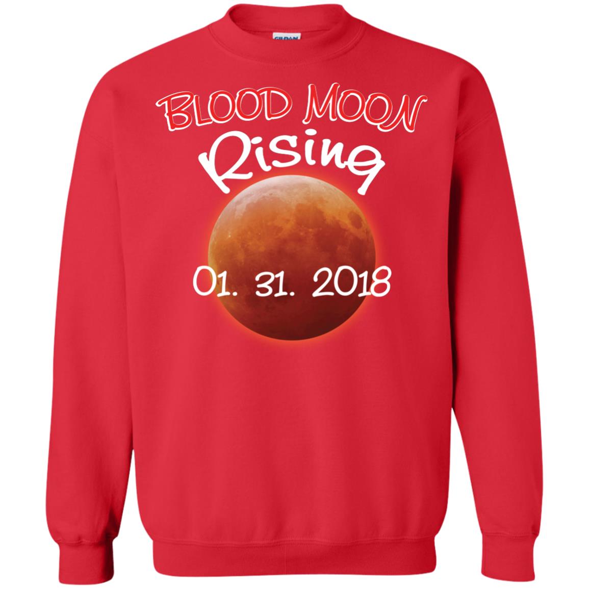 Blood Moon T-shirt Rising 01.31.2018 Red