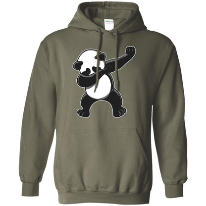 Funny Panda Dab T-shirt Cute Dabbing Panda Military Green