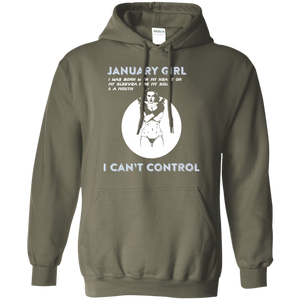 January Girl I Was Born With My Heart T-shirt
