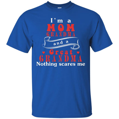 Im A Mom Grandma And A Great Grandma Shirt Royal