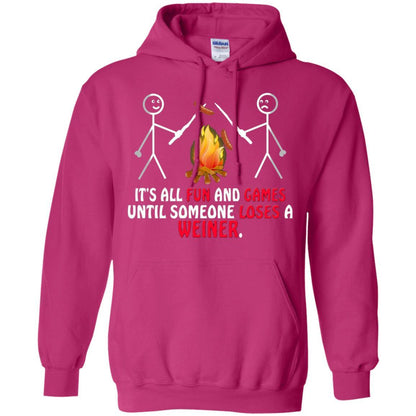 Camper T-shirt It's All Fun And Games Heliconia