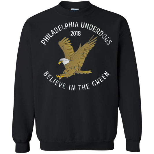 Eagle Lover T-shirt 2018 Philadelphia Underdogs Believe In The Green Black