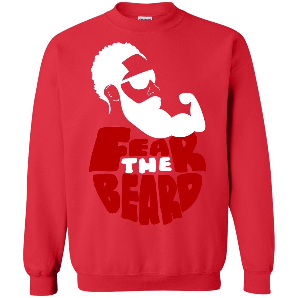 Fear The Beard No Shave November Gift Shirt For Mens Red