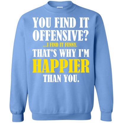 You Find It Offensive I Find It Funny T-shirt Carolina Blue
