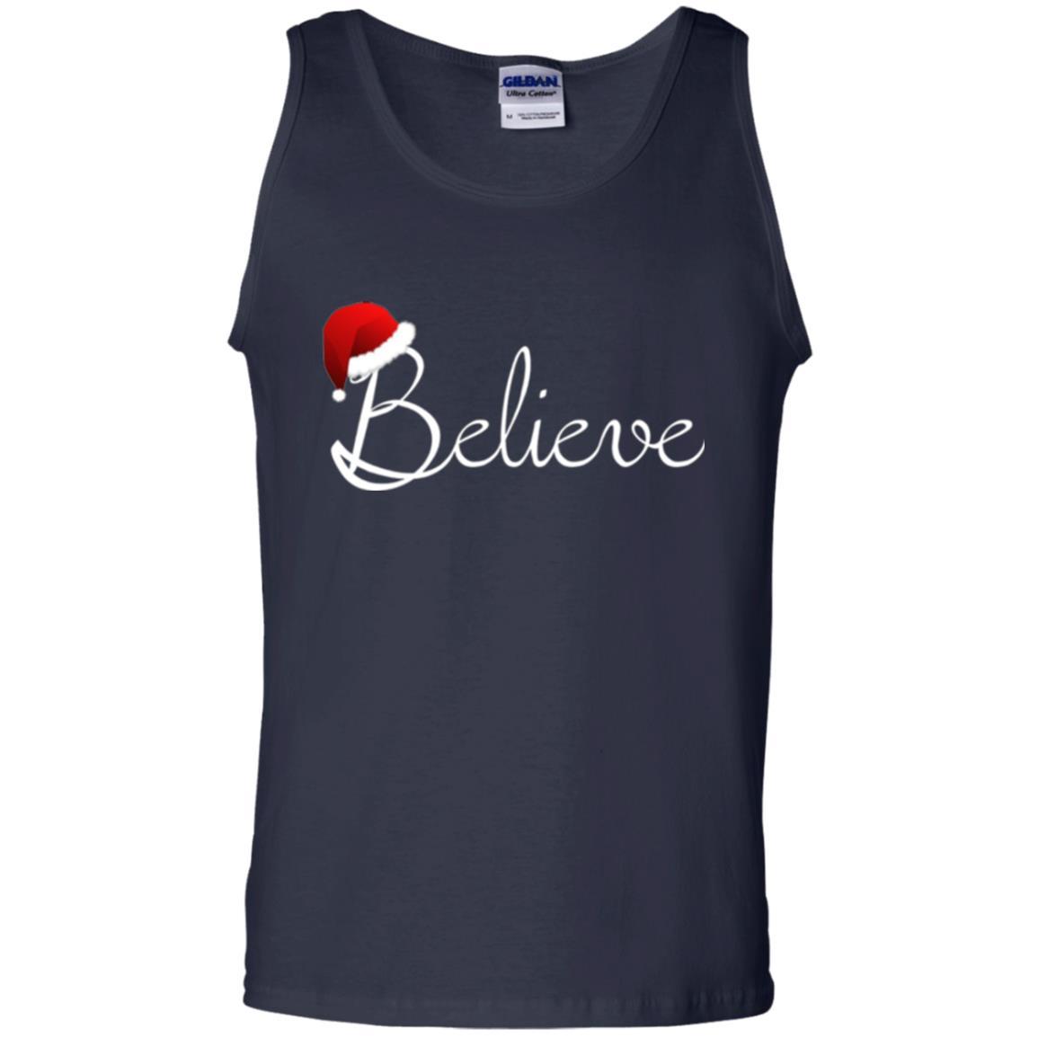 Believe Christmas Shirt - Best Santa Christmas T-shirt Navy