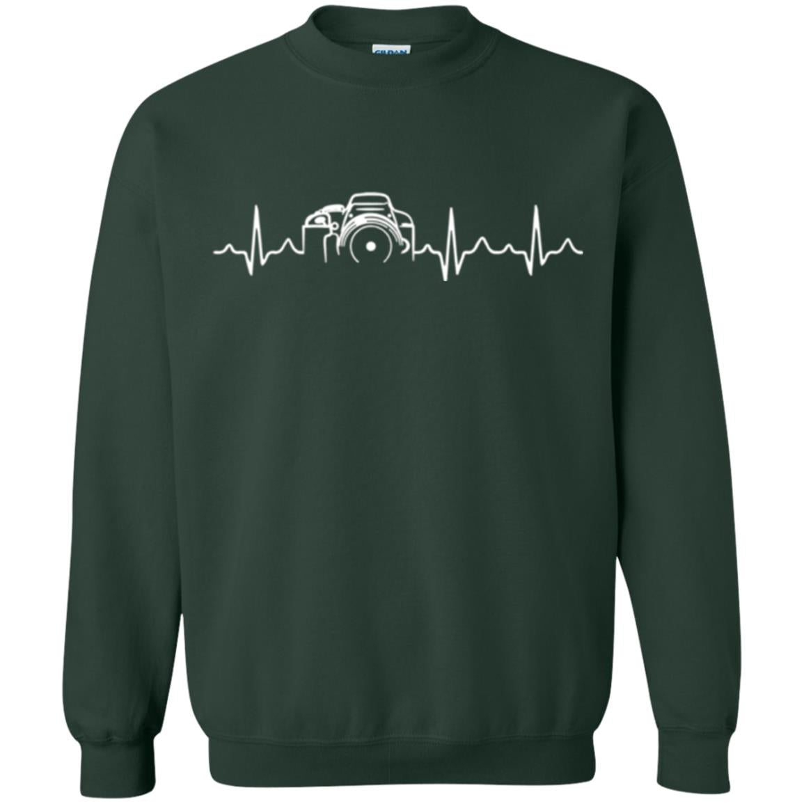 Photographer T Shirt Heartbeat Photography Forest Green