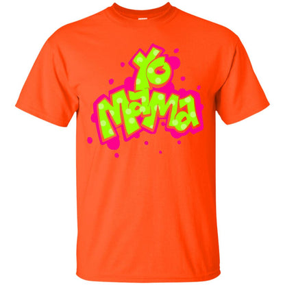 Yo Mama Fresh Princes Style 90s Hip Hop Party T-shirt Orange