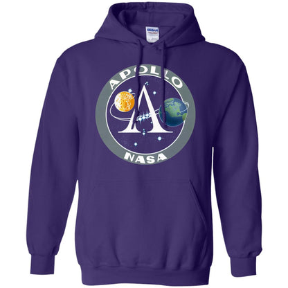Apollo Program Moon Landing Patch Print Nasa Astronomy T-shirt Purple
